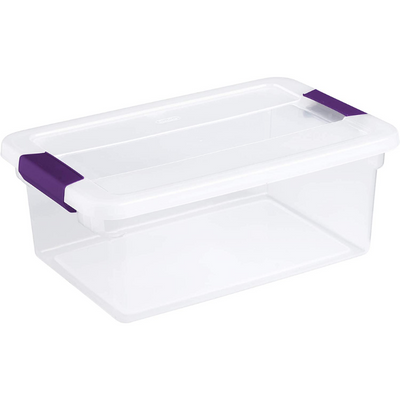 Clear Latch Storage Tote