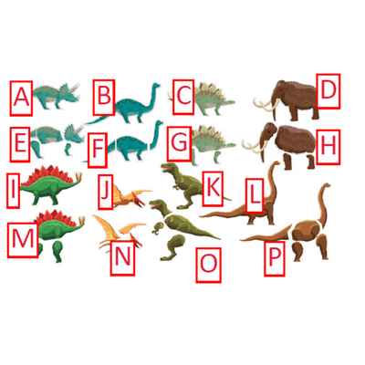 Dinosaur Letter Magnets
