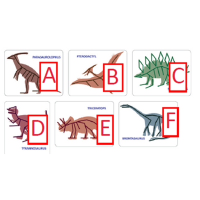 Dinosaur Skeleton Alphabet