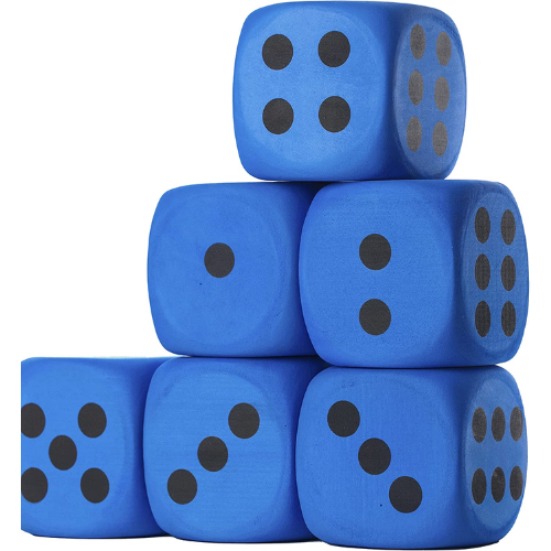 4 Inch Jumbo Foam Dice Set