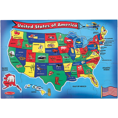 USA Map Floor Puzzle
