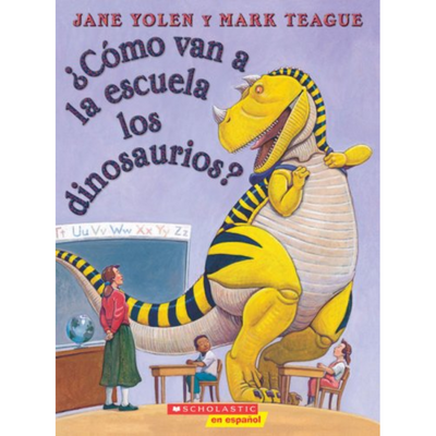 ¿Cómo van a la escuela los dinosaurios?
