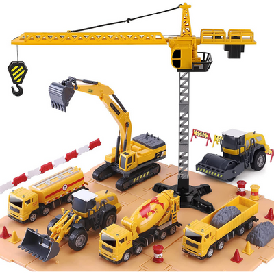 Construction Site Vehicle Toy Set