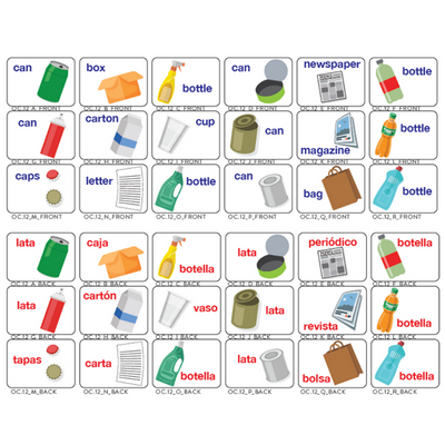 Sorting Cards in English and Spanish