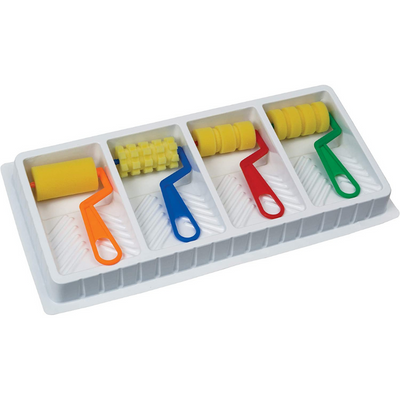 Foam Paint Rollers with Tray
