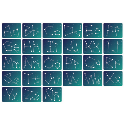 Constellation Alphabet Cards