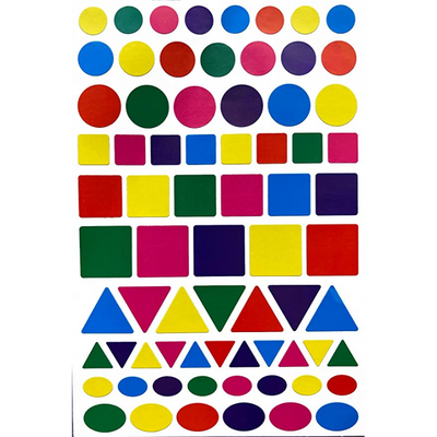 Assorted Shapes and Colors Stickers