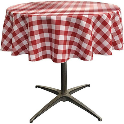 Checkered Round Tablecloth
