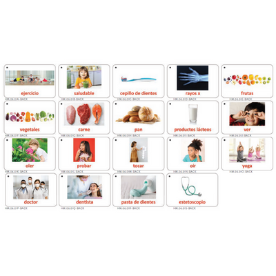 Word Bank Cards in Spanish