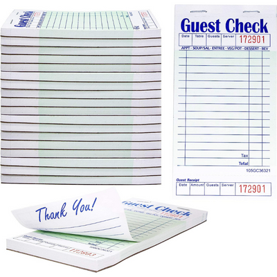 Guest Check Pads