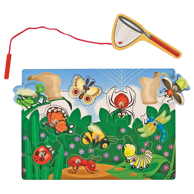 Magnetic Wooden Bug-Catching Puzzle